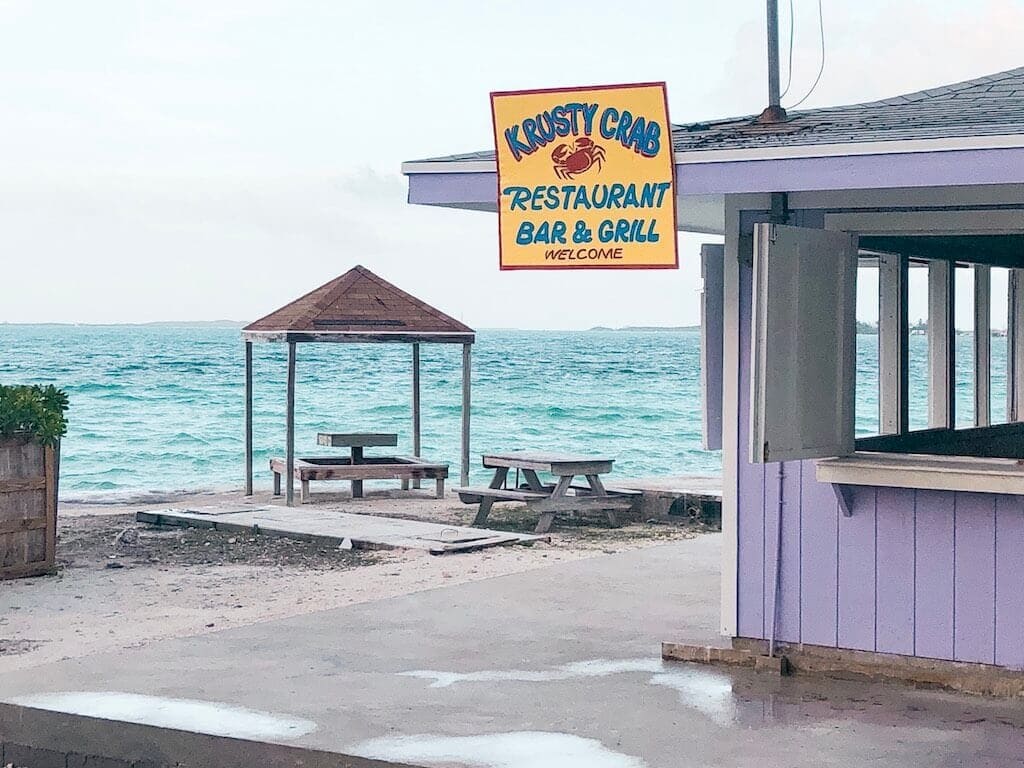 The famous fish fry in Georgetown, Exuma
