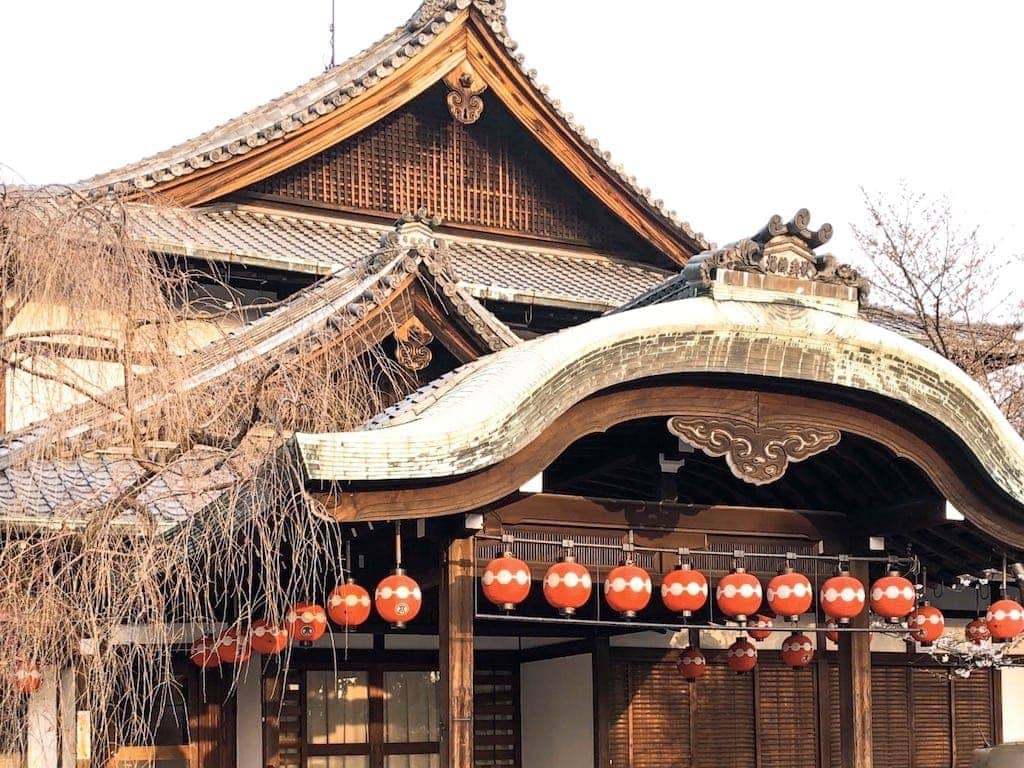 Traditional building in the Gion district of Kyoto