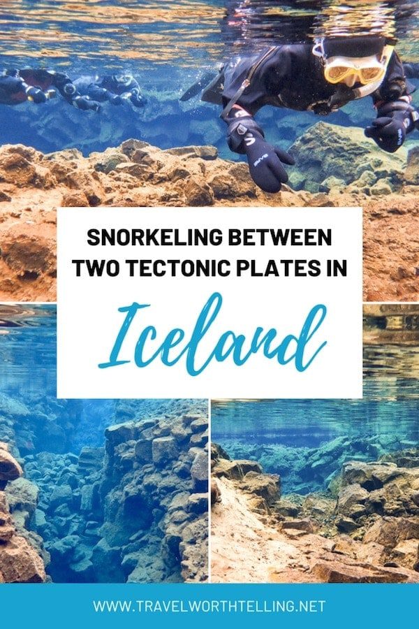 Planning a trip to Iceland? Learn how to snorkel at Silfra. Not only is it beautiful, but it's the only place in the world where you can snorkel between two continental plates.