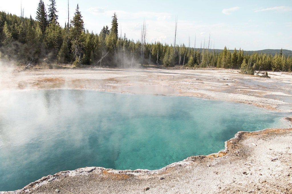 Hot spring in Yellowstone's West Thumb Basin