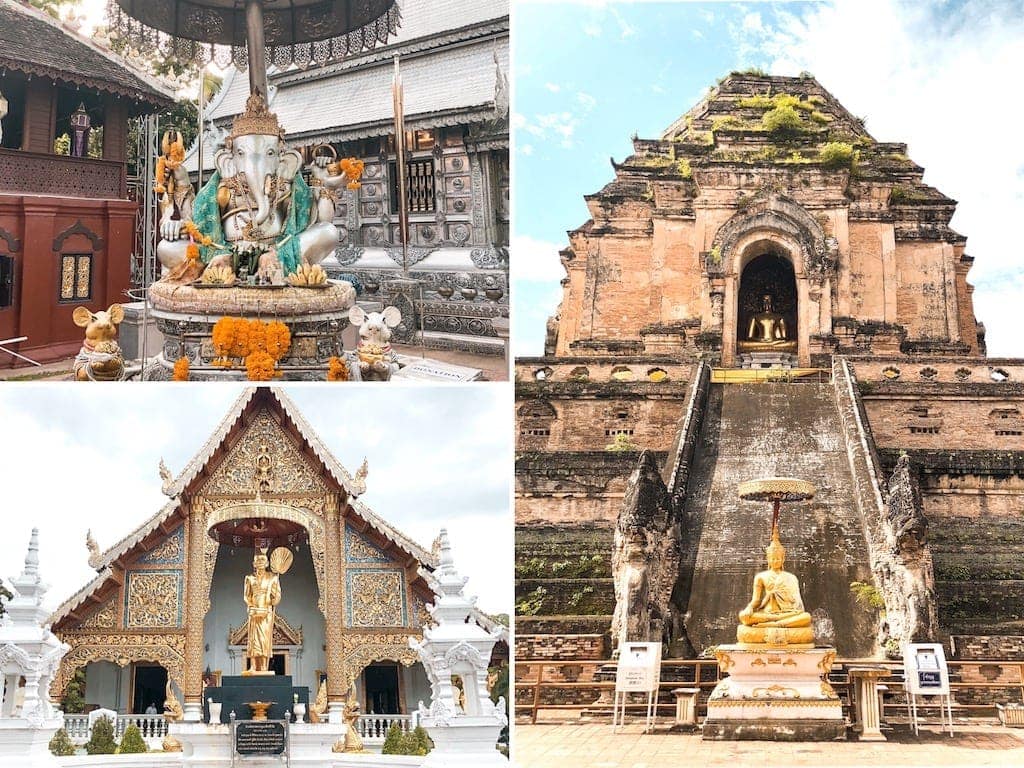 Wat Chedi Luang and other temples in Old City Chiang Mai