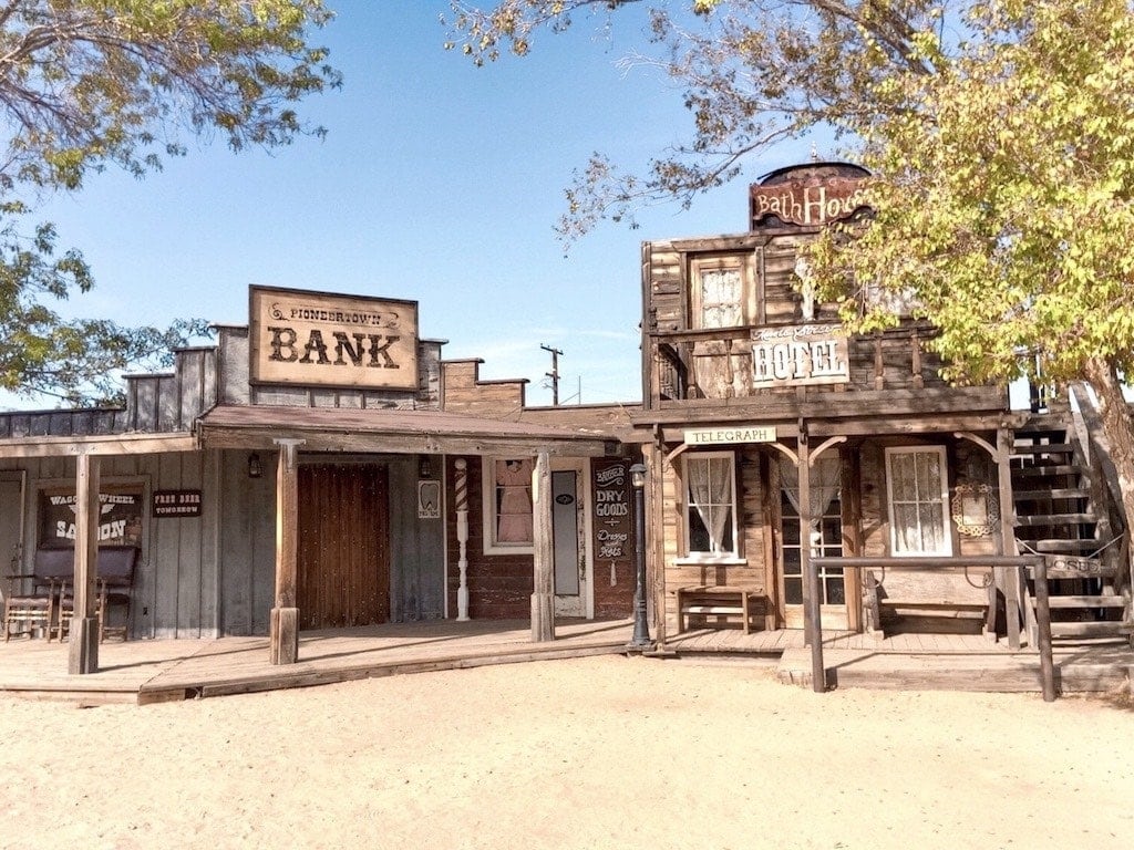 Pioneertown, an old western movie set, near Joshua Tree