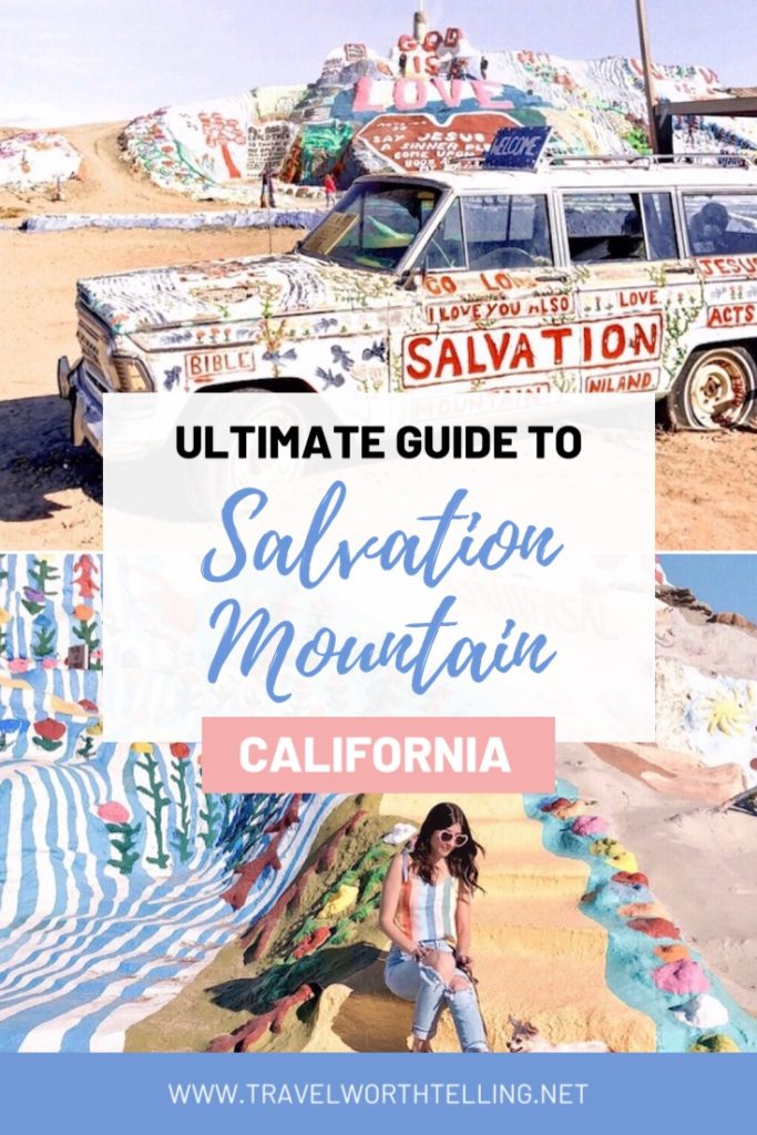 Salvation Mountain is a unique stop on your California road trip. Leonard Knight's colorful work of art is located in the desert city Of Niland.