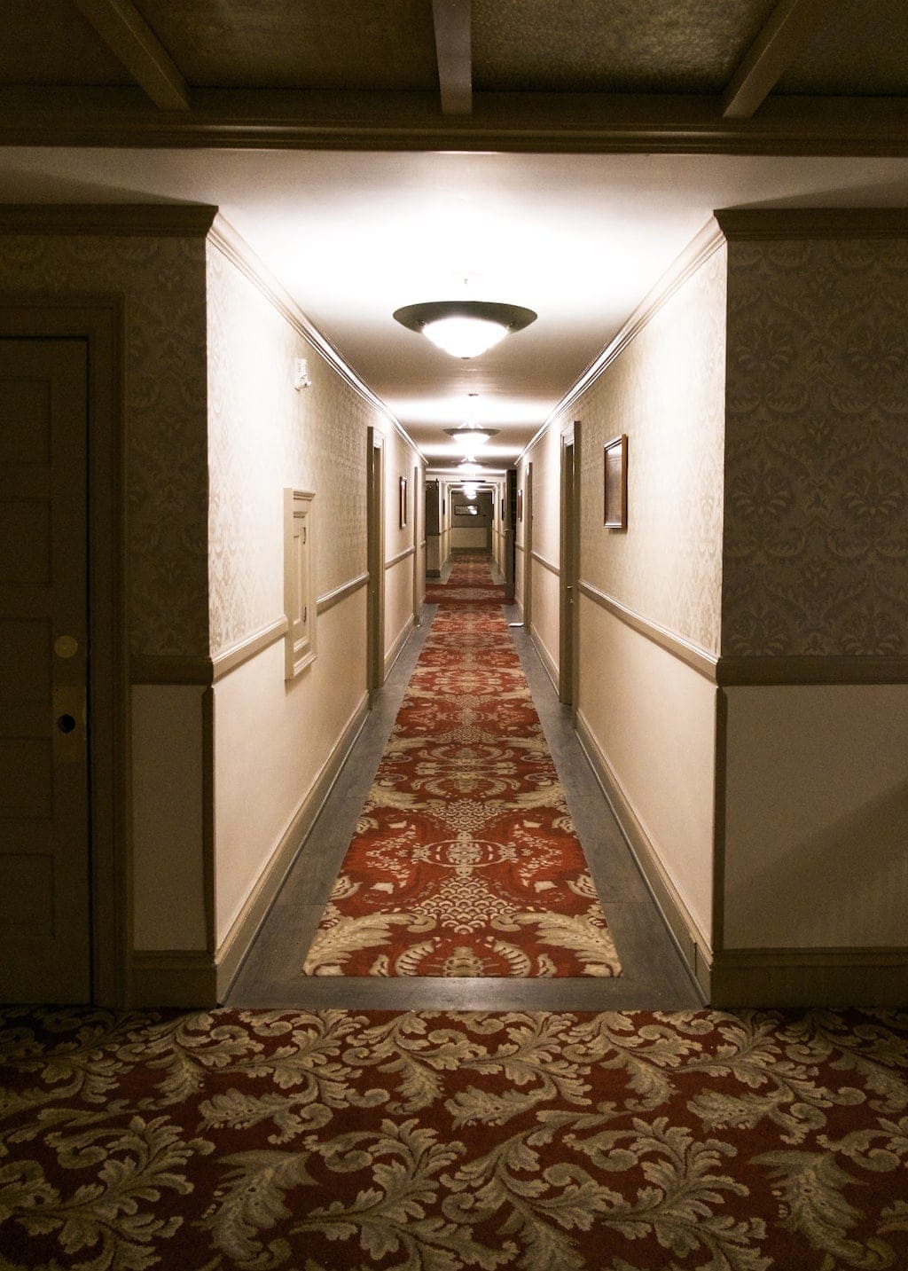 Hallway in the haunted Stanley Hotel