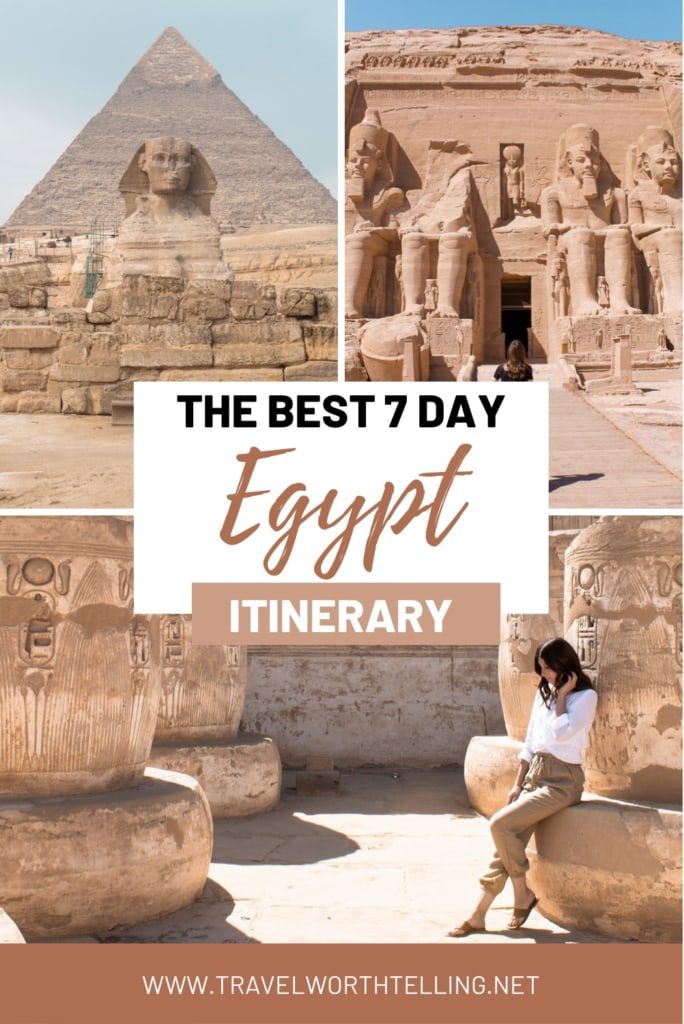 Egypt is one of this year's most popular travel destinations. Plan the perfect trip with this 7 day Egypt itinerary. Includes the Great Pyramids, Valley of the Kings, Abu Simbel, and more.