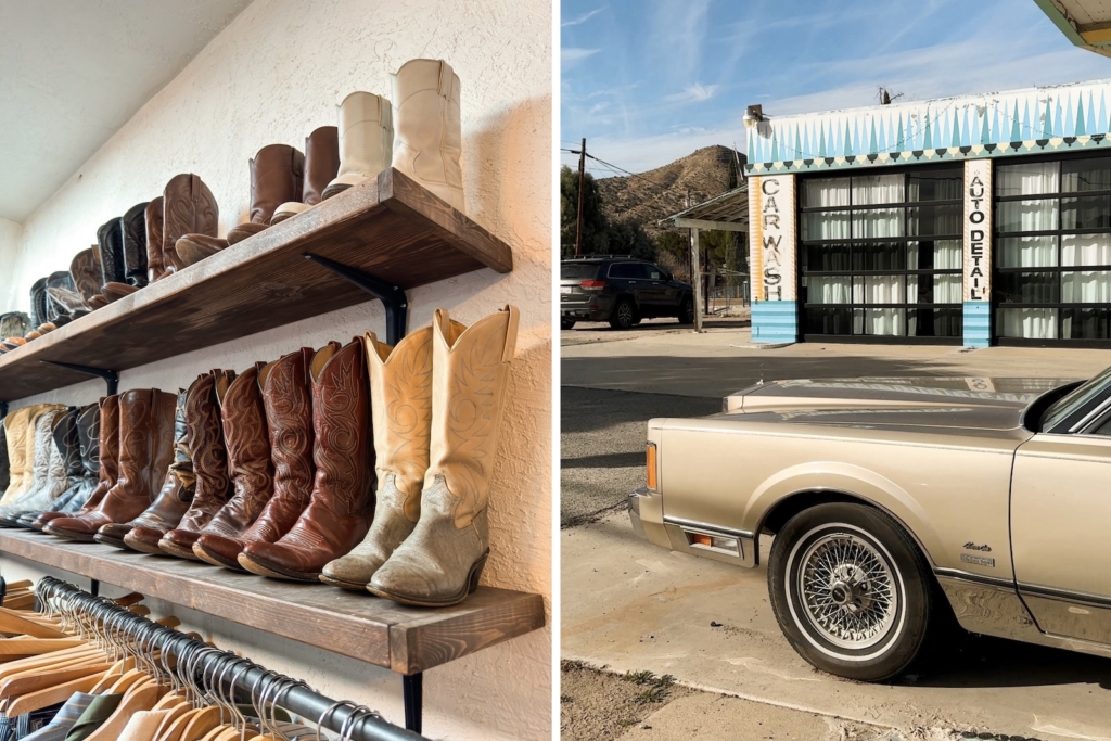 Cowboy boots at Jacumba vintage shop