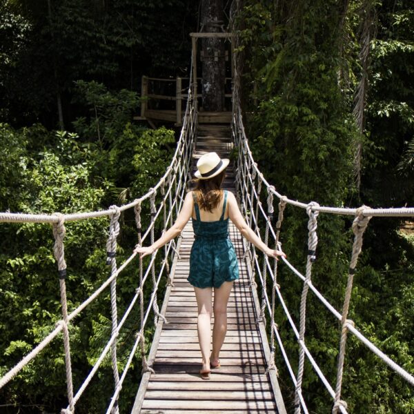 Belize Itinerary: Rope bridge at Belize Collection Rainforest Lodge